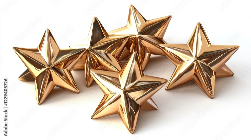 Golden Stars, A Sparkling Collection of Five-Pointed Stars Golden Stars, A Sparkling Collection of Five-Pointed Stars