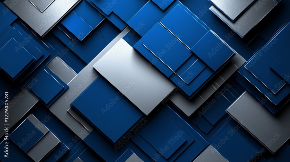 Visual impact aerial abstract background of dynamic geometric shapes in digital art
