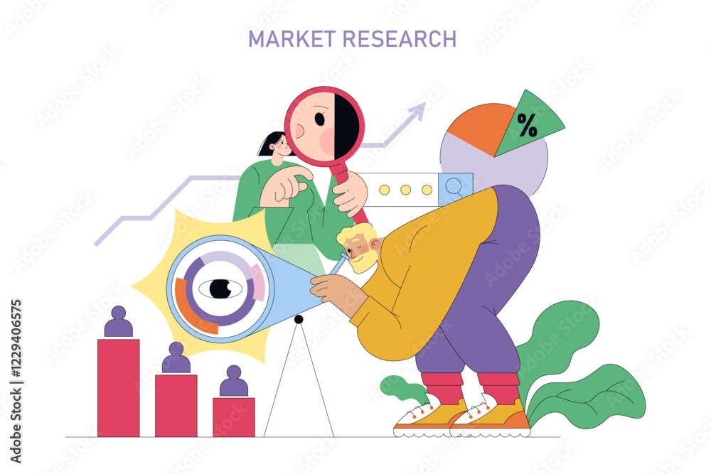 Obraz premium Career Change. Flat Vector Illustration