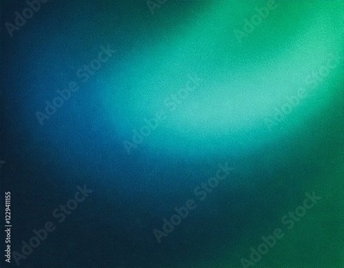 Teal Green Grainy Gradient Retro Noise Background Generated image