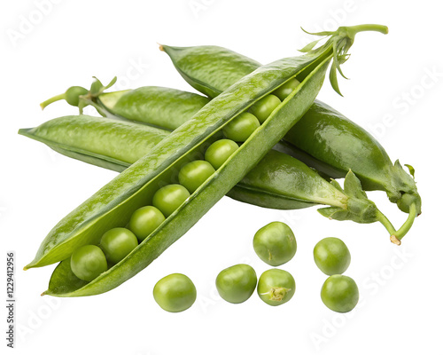 peas in a pod and seed isolated on transparent background PNG image