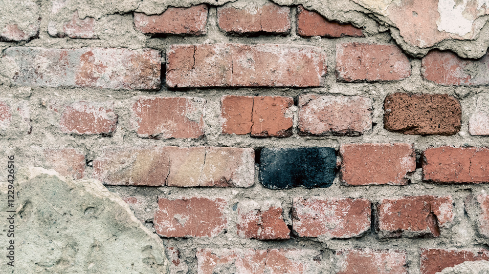 Fototapeta premium pattern old brick wall close up