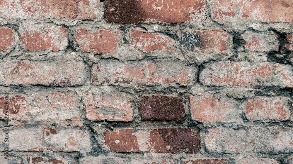 Obraz premium pattern old brick wall close up