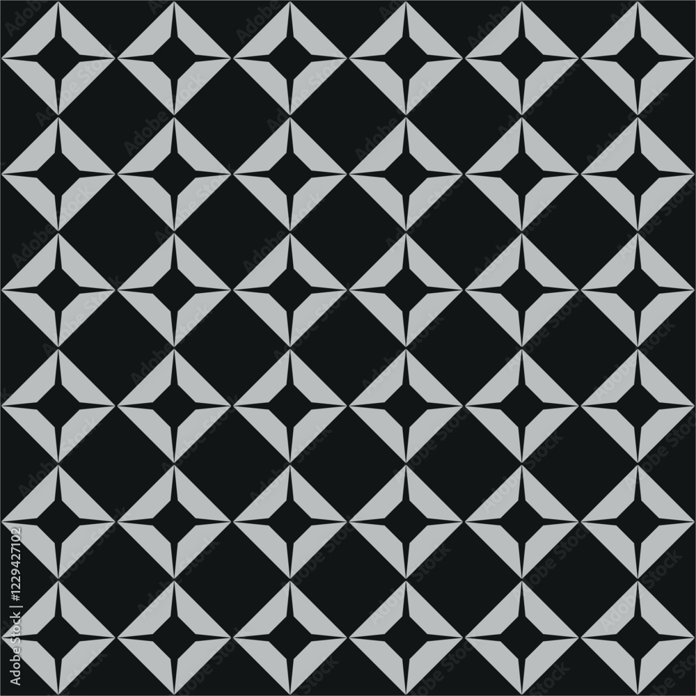 Geometric Black and Grey Pattern