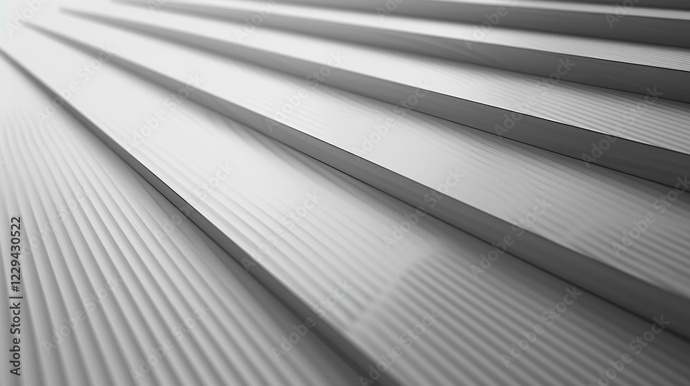 Obraz premium Abstract grayscale image of layered, textured, converging lines; ideal for technology or architectural design backgrounds