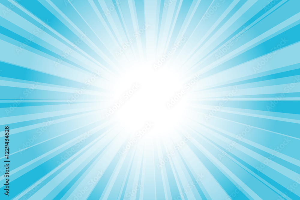 Abstract glowing blue sunburst background. Maximum blue glow effect sunburst background for presentation, banner, poster, flyer, sales. Modern pop art poster for summer and spring. Abstract glowing blue sunburst background. Maximum blue glow effect sunburst background for presentation, banner, poster, flyer, sales. Modern pop art poster for summer and spring.