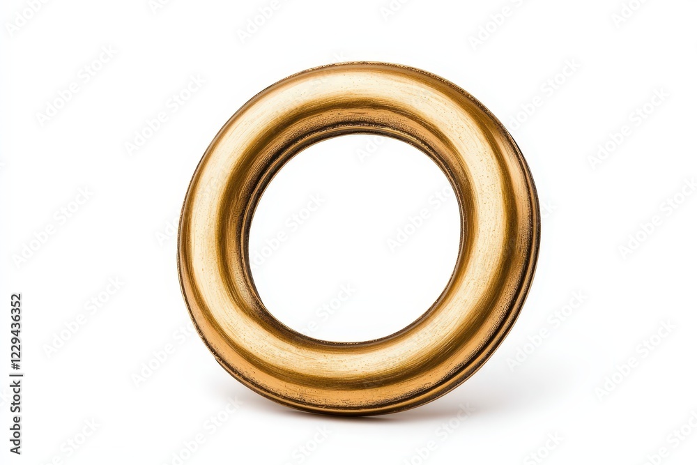 A shiny golden circular frame ideal for artistic presentations and designs. A shiny golden circular frame ideal for artistic presentations and designs.