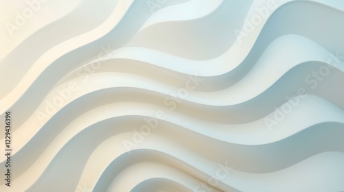 Abstract white wave pattern background; design, texture, wallpaper, website