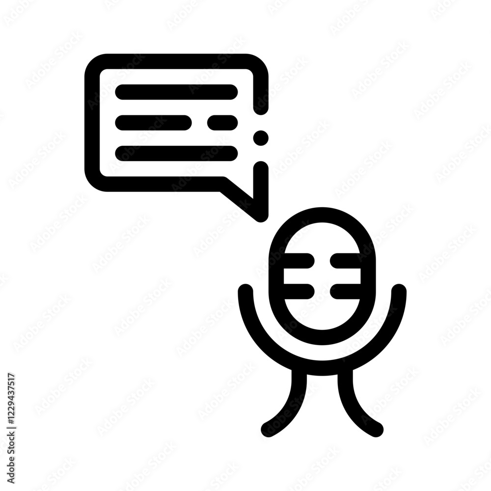 podcast line icon podcast line icon
