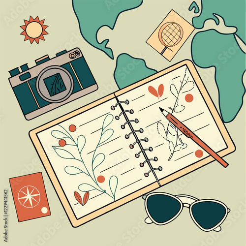 Travel Journal with Wanderlust Vibes