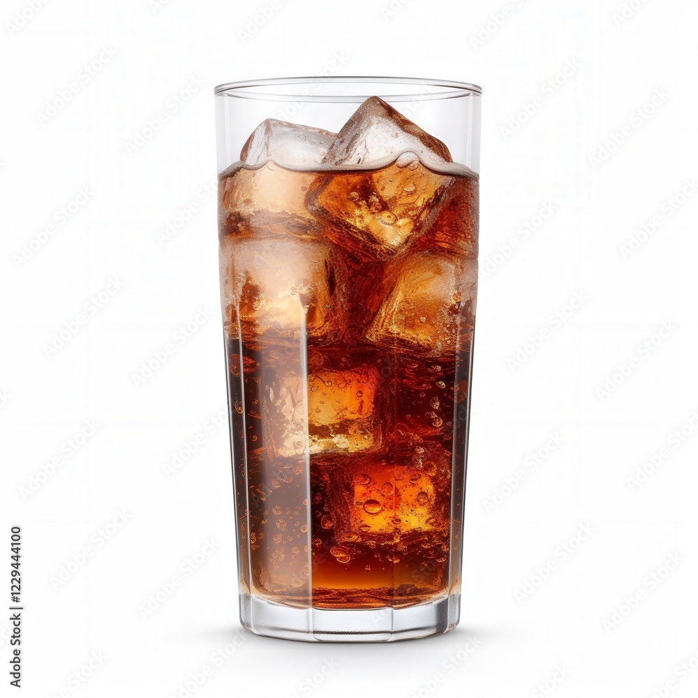 Refreshing Beverage with Ice Cubes Refreshing Beverage with Ice Cubes