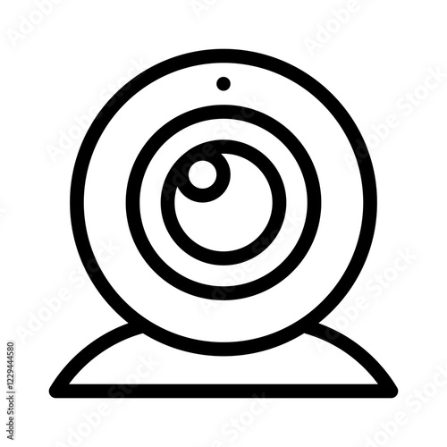 webcam line icon