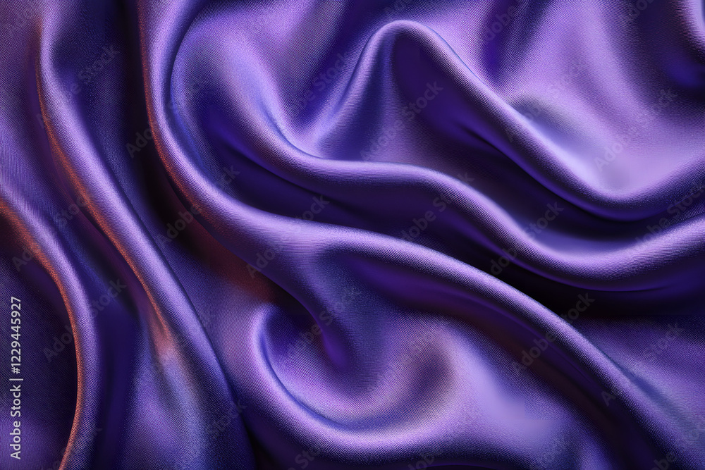 Obraz premium Purple Silk Satin Fabric with Smooth Flowing Texture, Perfect for Design and Marketing with copy space for your design