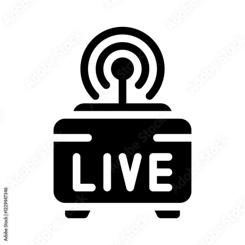 broadcast glyph icon