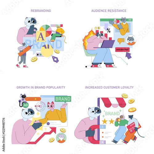 Business. Flat Vector Illustration