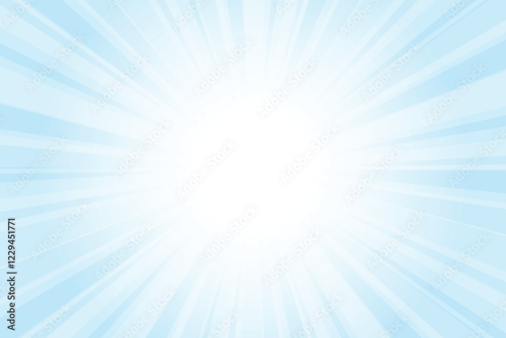 Abstract glowing blue sunburst background. Soft sky blue glow effect sunburst background for presentation, banner, poster, flyer, sales. Modern pop art poster for summer and spring. Abstract glowing blue sunburst background. Soft sky blue glow effect sunburst background for presentation, banner, poster, flyer, sales. Modern pop art poster for summer and spring.