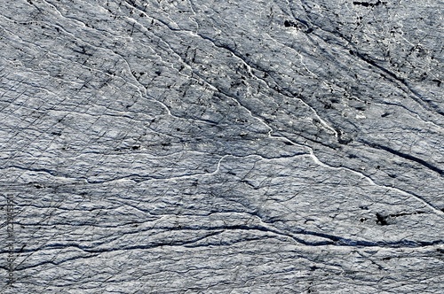 Aerial view, detail of the glacier Vatnajoekull, Icelandic highlands, Iceland, Europe photo