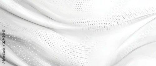 Wallpaper Mural Grey white abstract background with flowing particles. Concept of digital future technology. Modern illustration Torontodigital.ca