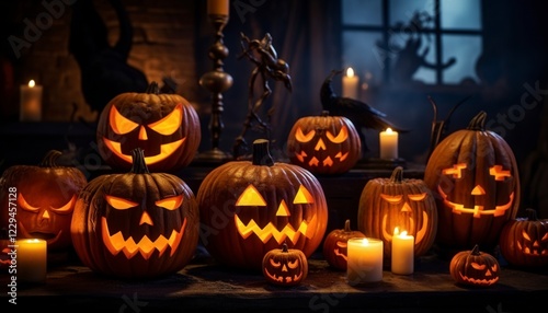 Halloween Pumpkin Decorations photo