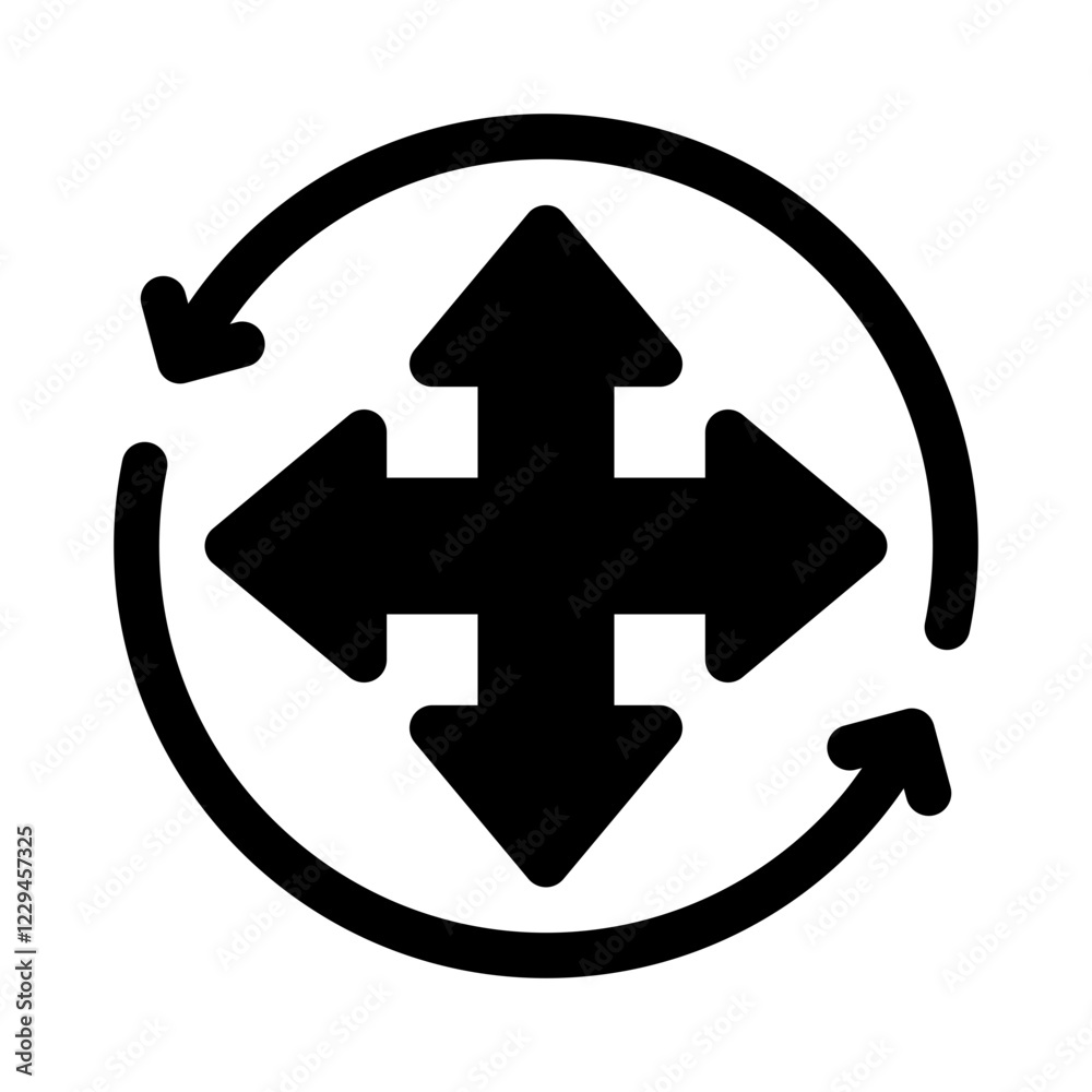 Fototapeta premium collaboration values glyph icon