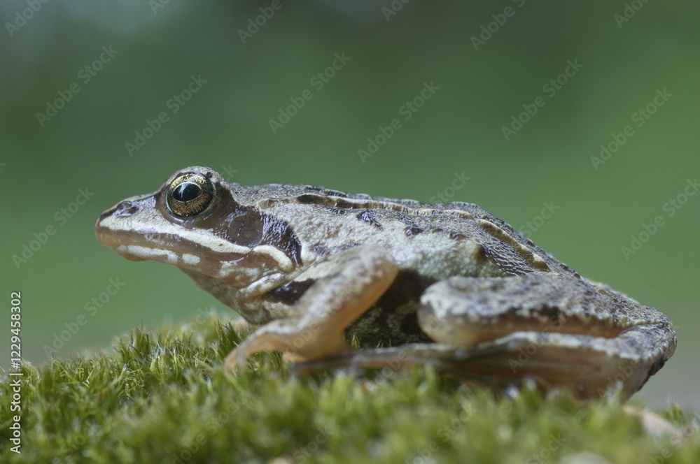 Moor frog (Rana arvalis), Emsland, Germany, Europe Moor frog (Rana arvalis), Emsland, Germany, Europe