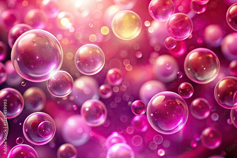 Pink Bubbles Abstract Background with Bokeh Pink Bubbles Abstract Background with Bokeh