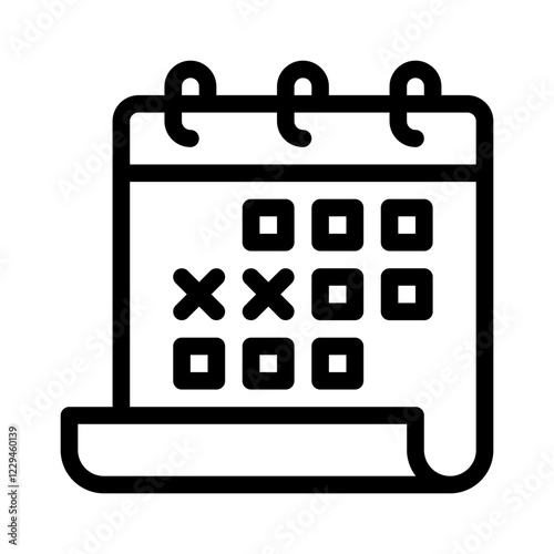 calendar icon line icon