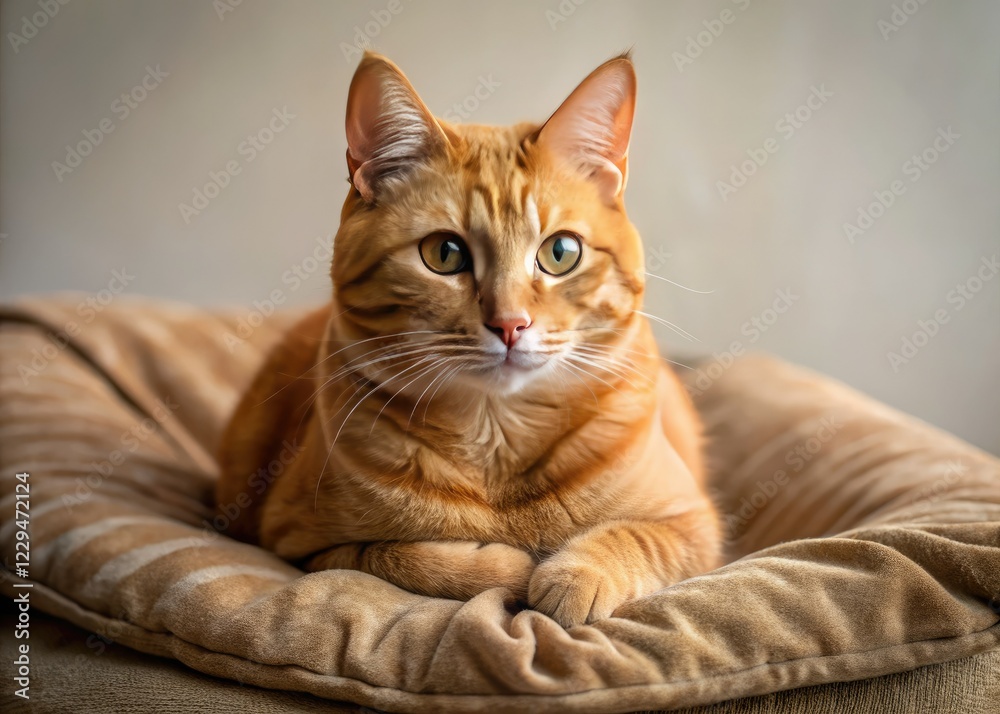 Adorable kitten sleeping soundly, showcasing fluffy charm in cozy cat nap photography. Adorable kitten sleeping soundly, showcasing fluffy charm in cozy cat nap photography.