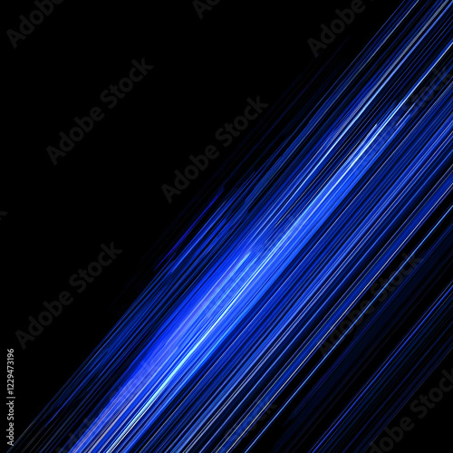 Abstract Blue Diagonal Line...