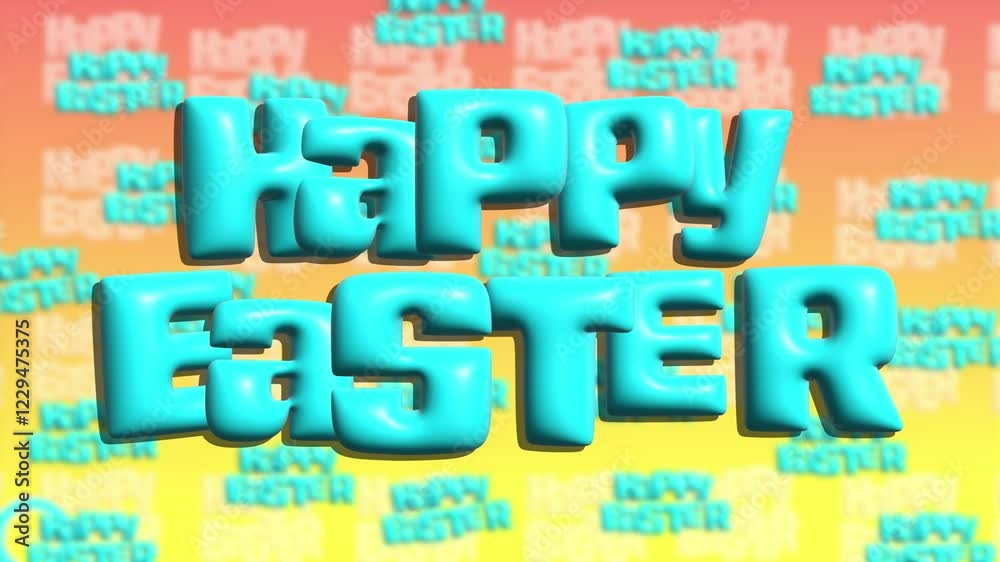 happy easter 3d background text greating card trendy animation colorfull backdrop happy easter 3d background text greating card trendy animation colorfull backdrop