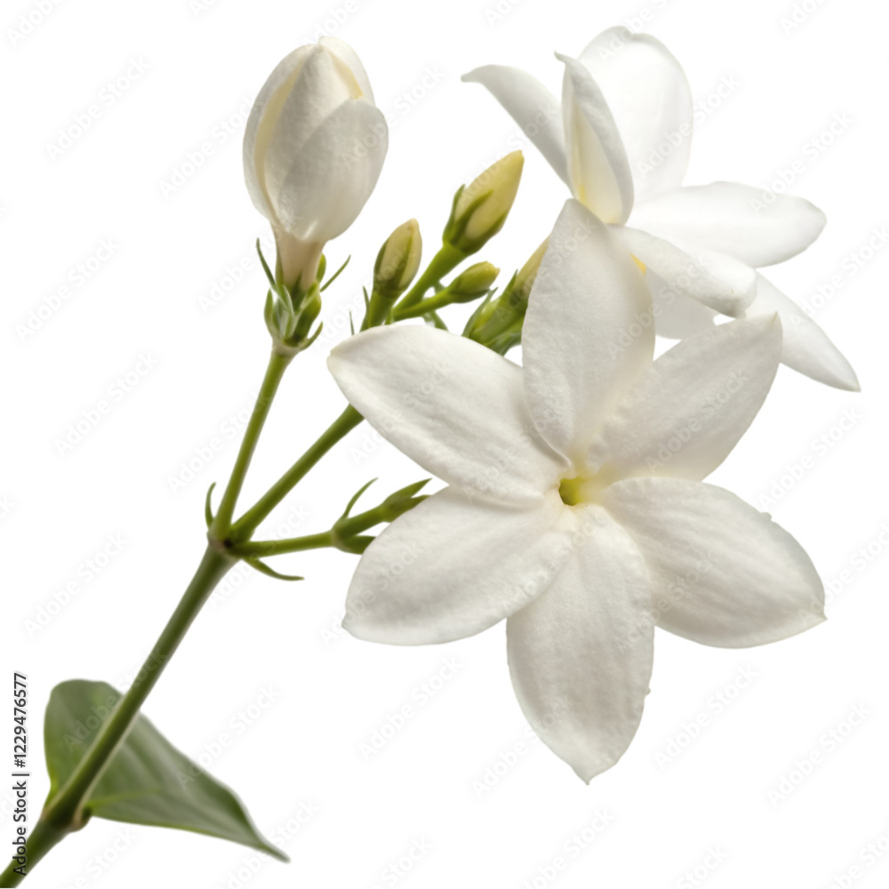 Jasmine flower isolated on transparent background Jasmine flower isolated on transparent background