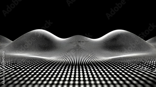 Abstract 3D Dotted Landscap...