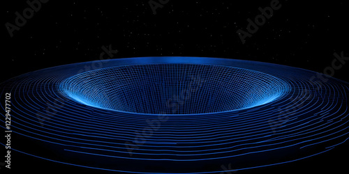 3D Illustration Shows a Blu...