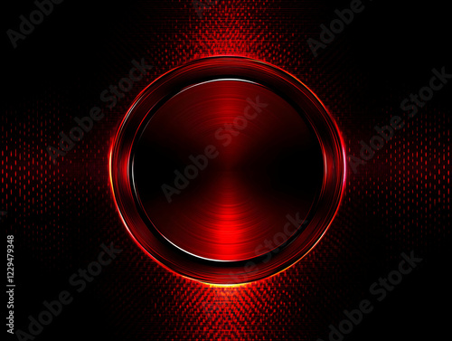 Red Metallic Circle on a Te...