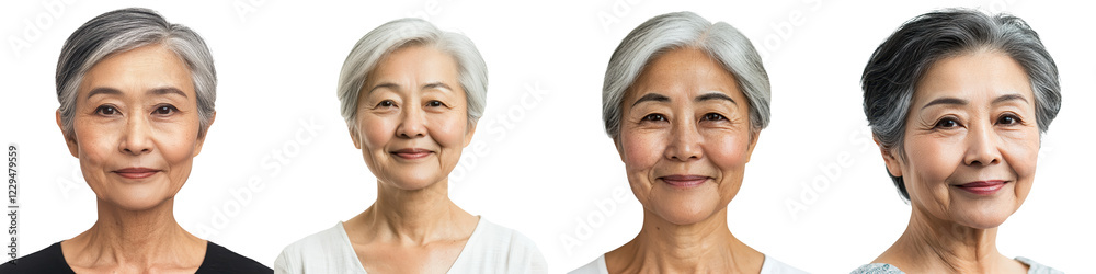 Portrait of a happy confident and radiant Asian senior woman with a warm and cheerful expression representing the grace wisdom and positive spirit of mature adulthood Portrait of a happy confident and radiant Asian senior woman with a warm and cheerful expression representing the grace wisdom and positive spirit of mature adulthood