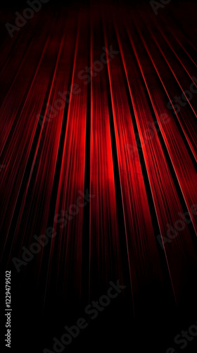 Dark Red Vertical Striped S...