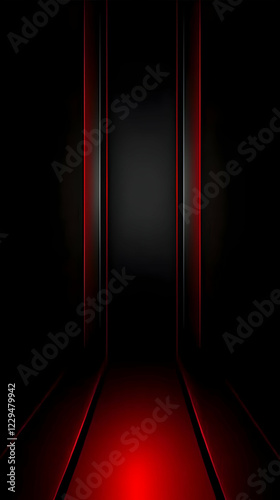 Abstract Red and Black Back...