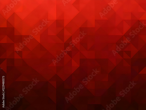 Abstract Red Geometric Back...