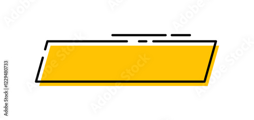Futuristic lower third interface illustration. Video overlay element.