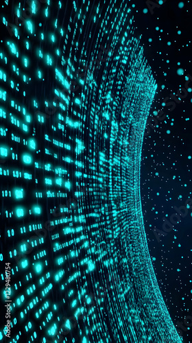 Abstract Digital Data Strea...