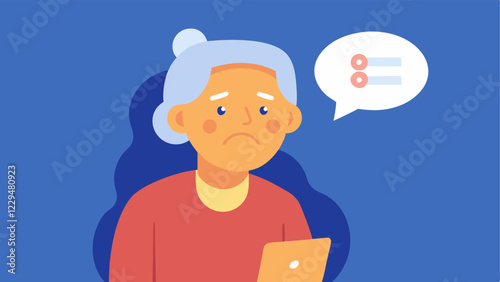 Urgent Money Request An illustration where an elderly person is receiving a frantic message about a family member in trouble emphasizing the tactic of urgent pleas for money.