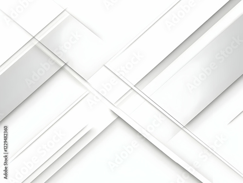 Abstract White Geometric Ba...