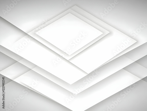 Abstract White Geometric Ba...