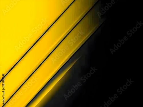 Abstract Yellow and Black D...