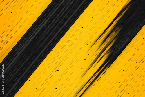 Abstract Yellow and Black D...