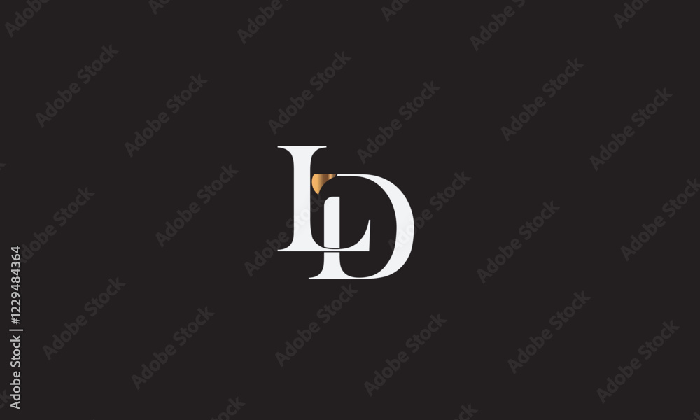 LD, DL , D , L , Abstract Letters Logo Monogram LD, DL , D , L , Abstract Letters Logo Monogram