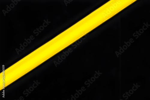 Diagonal Yellow Beam of Lig...