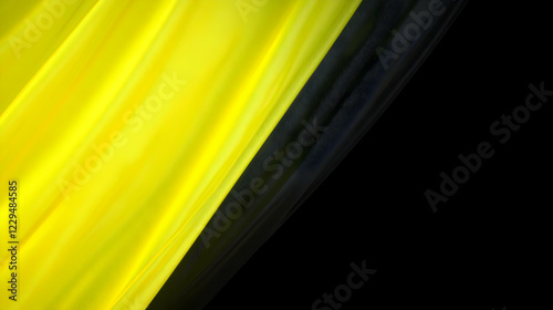 Abstract Yellow and Black B...