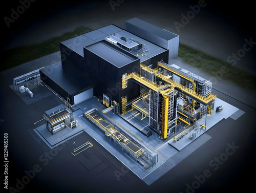 3D Illustration of a Modern...