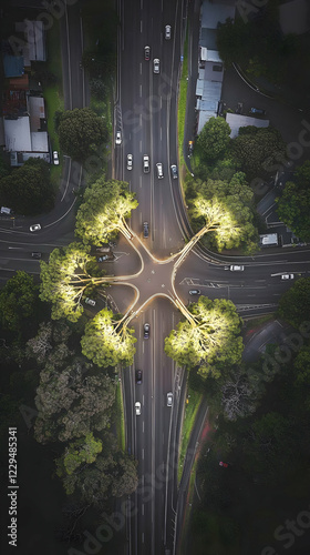 Illuminated Intersection wi...